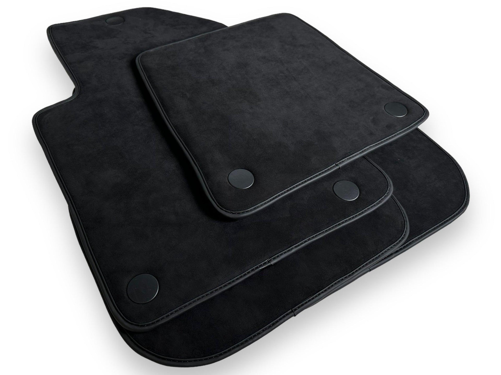 Genuine Alcantara Floor Mats for Ferrari 599 Coupe 2006-2012 Black ER56 Design - AutoWin