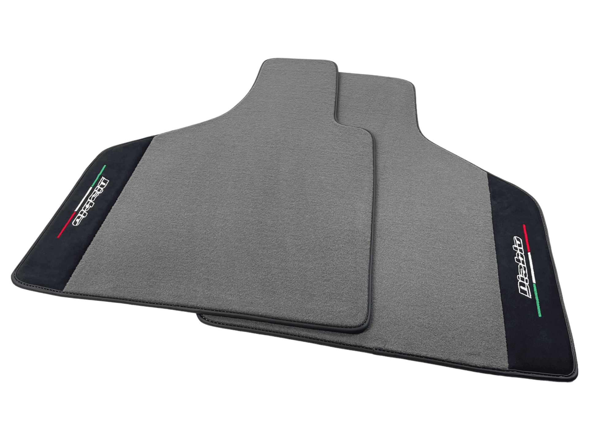 Gray Floor Mats Lamborghini Diablo 1990-2001 Alcantara Leather - AutoWin