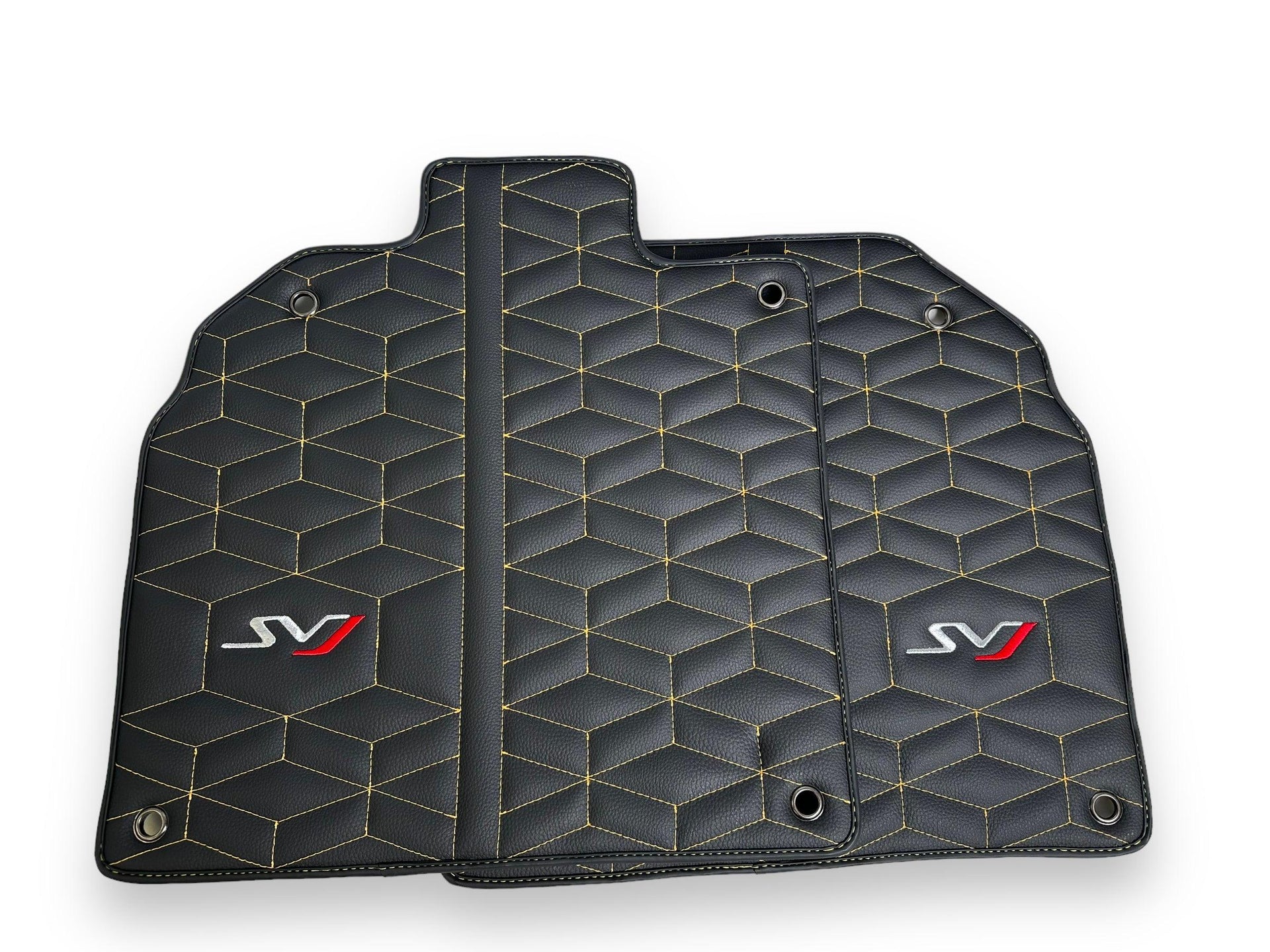 Leather Floor Mats for Lamborghini Aventador SVJ Limited Edition - AutoWin