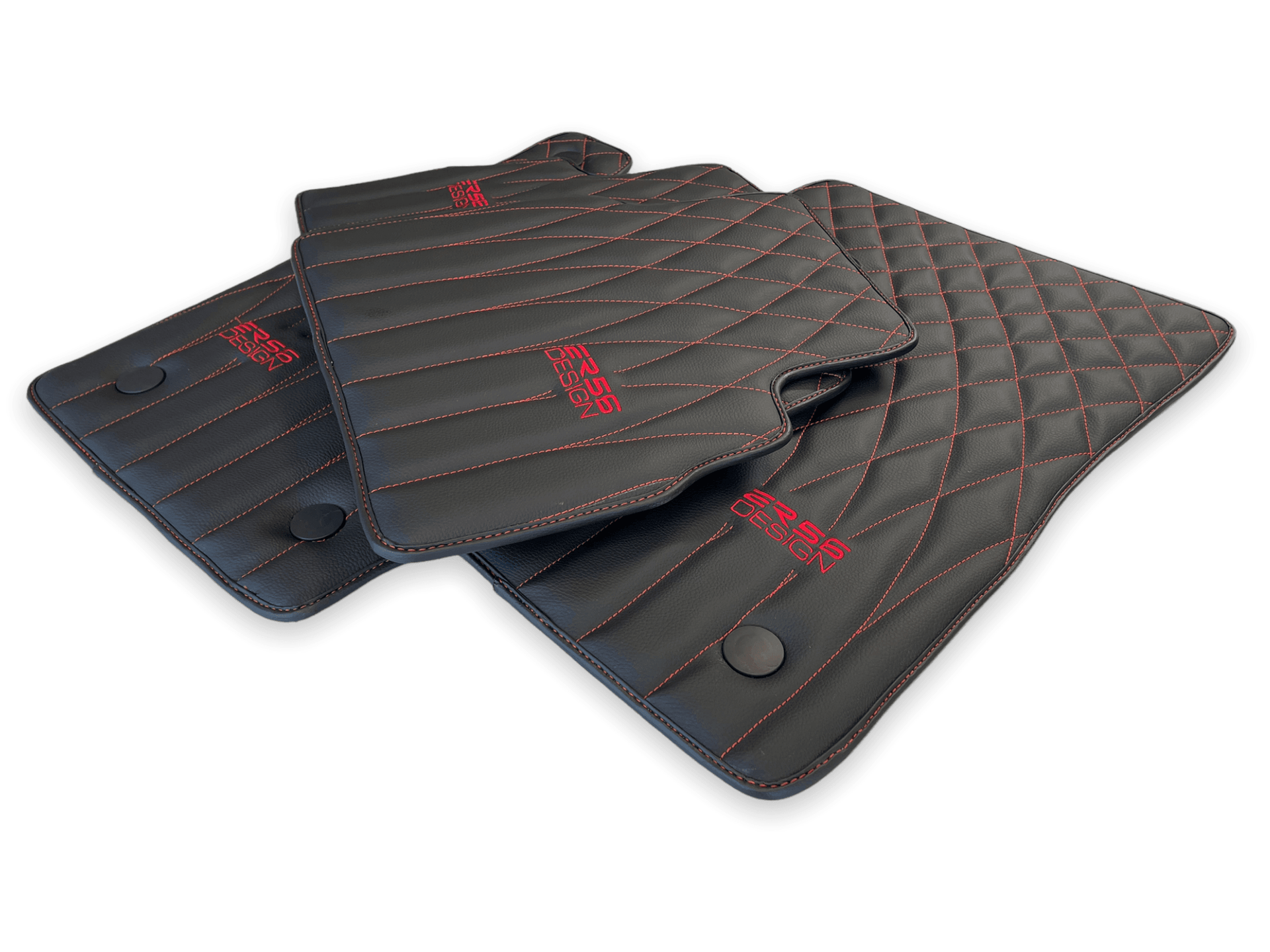 Leather Floor Mats For Mercedes-Benz G Class 1990–2018 W463 ER56 Design - AutoWin