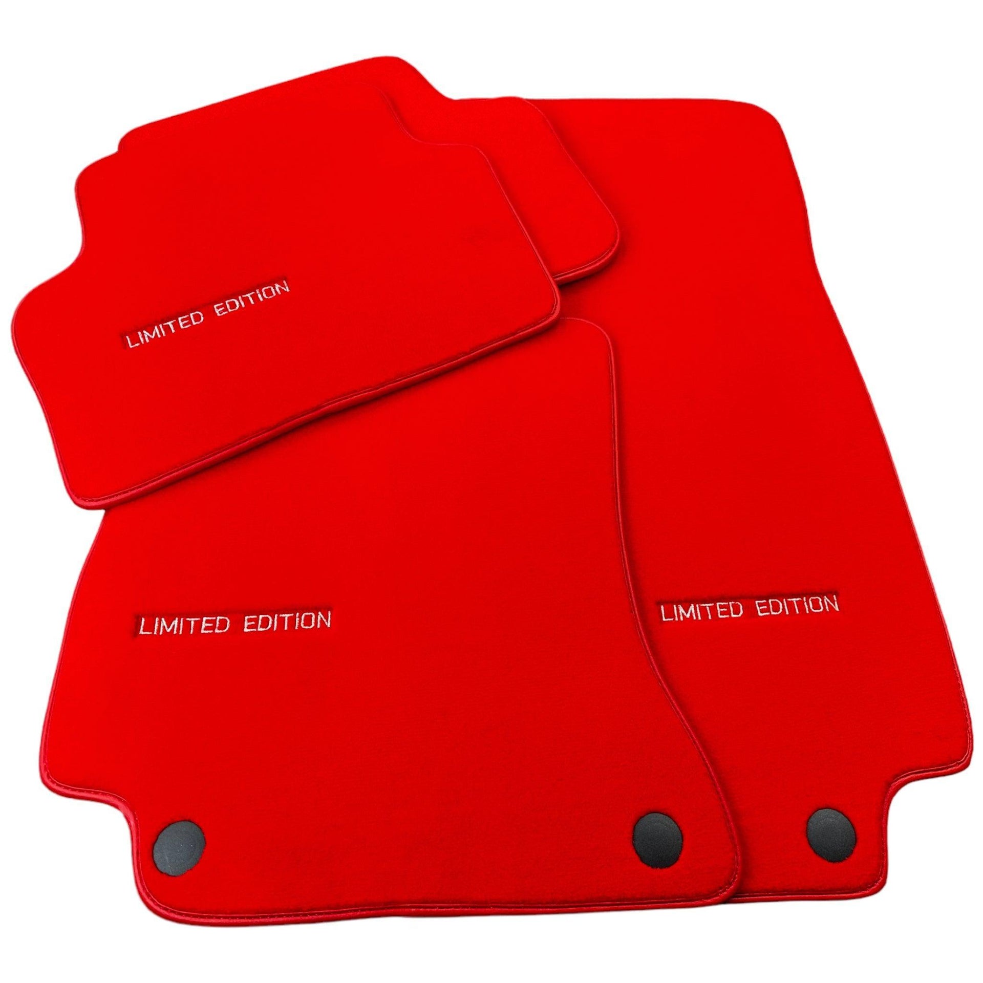 Red Floor Mats For Mercedes Benz CLS-Class X218 Shooting Brake (2012-2014) | Limited Edition - AutoWin