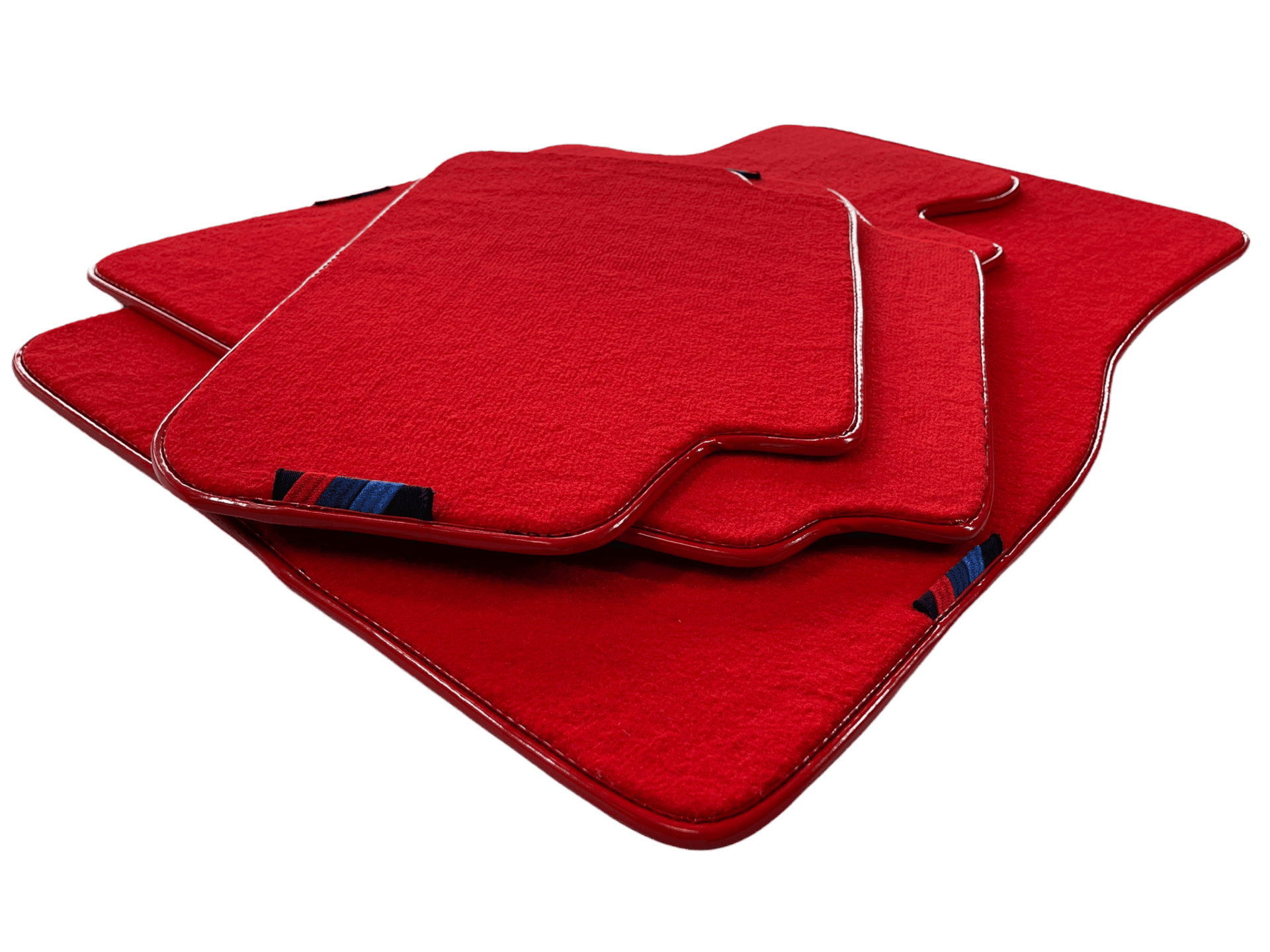 Red Mats For BMW M3 G80 With M Package AutoWin Brand - AutoWin