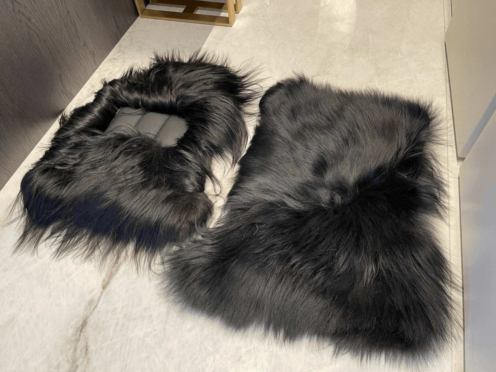 Sheepskin Floor Mats For Rolls Royce Wraith 2013–2023 Er56 Design - AutoWin