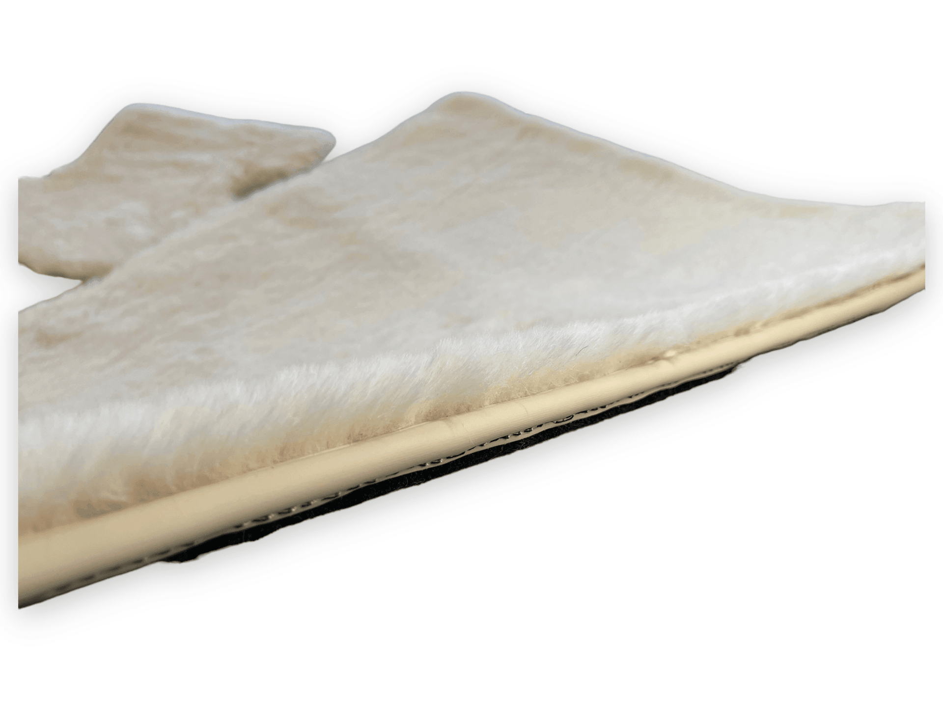Luxury White Sheepskin Floor Mats for Rolls Royce Dawn Rr6