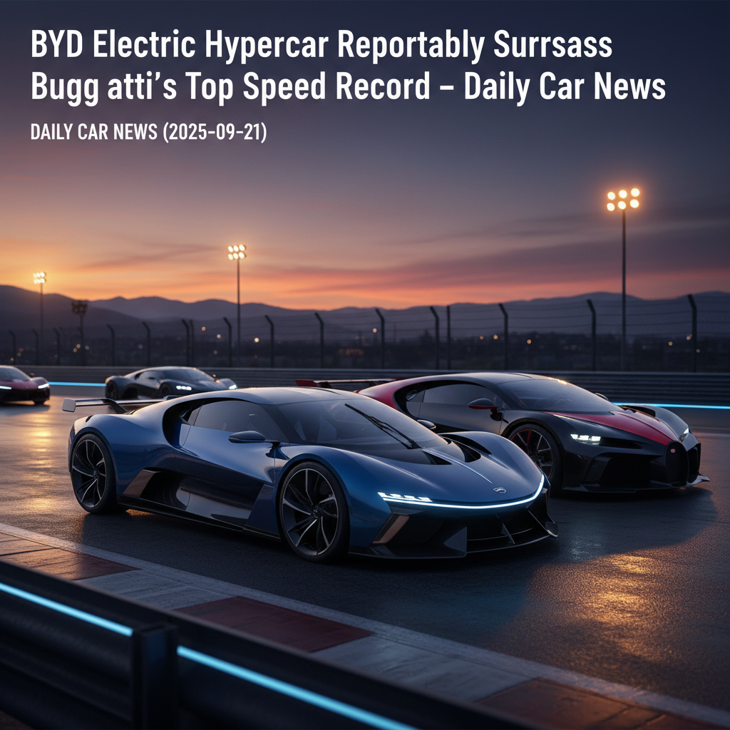 Le BYD Electric Hypercar aurait dépassé le record de vitesse