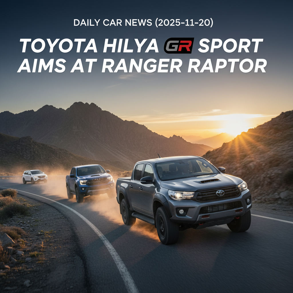 Toyota HiLux GR Sport zielt auf Ranger Raptor – Daily Car News (2025-11-20)