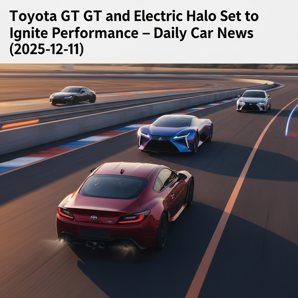 Toyota GR GT and Lexus Electric Halo Set to Ignite Performance – Daily Car News (2025-12-11)