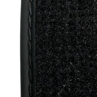 Black Floor Mats for Ferrari Dino 308 GT4 (1973-1979) with Leather | Italian Edition - AutoWin