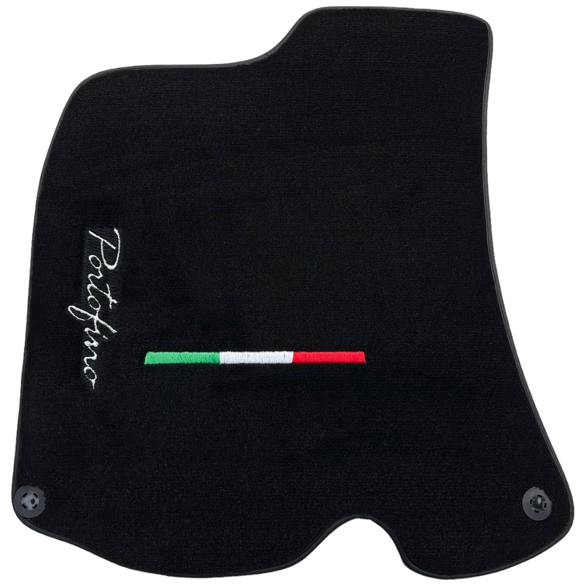 Black Floor Mats for Ferrari Portofino (2018-2023) Italian Edition - AutoWin