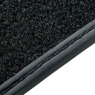 Black Leather Floor Mats for Rolls Royce Black Badge Wraith ER56 Design - AutoWin