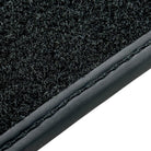 Black Leather Floor Mats for Rolls Royce Shadow (1965-1977) ER56 Design - AutoWin