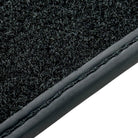 Black Leather Floor Mats for Rolls Royce Cullinan (2018-2023) ER56 Design - AutoWin