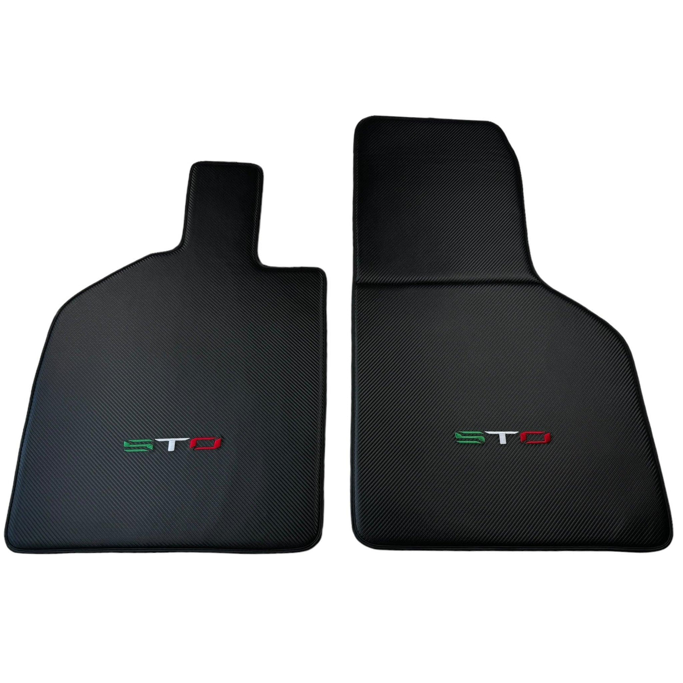 Carbon Fiber Black Floor Mats for Lamborghini Huracan STO - AutoWin