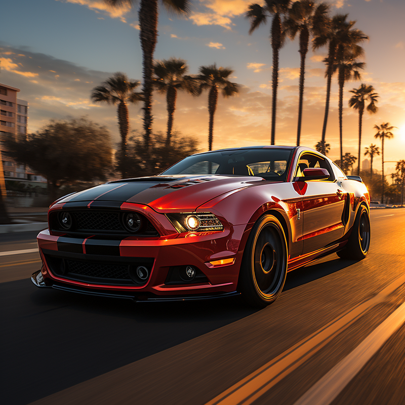 سجادات أرضية ممتازة لسيارة Ford Mustang V FL (2011-2014)