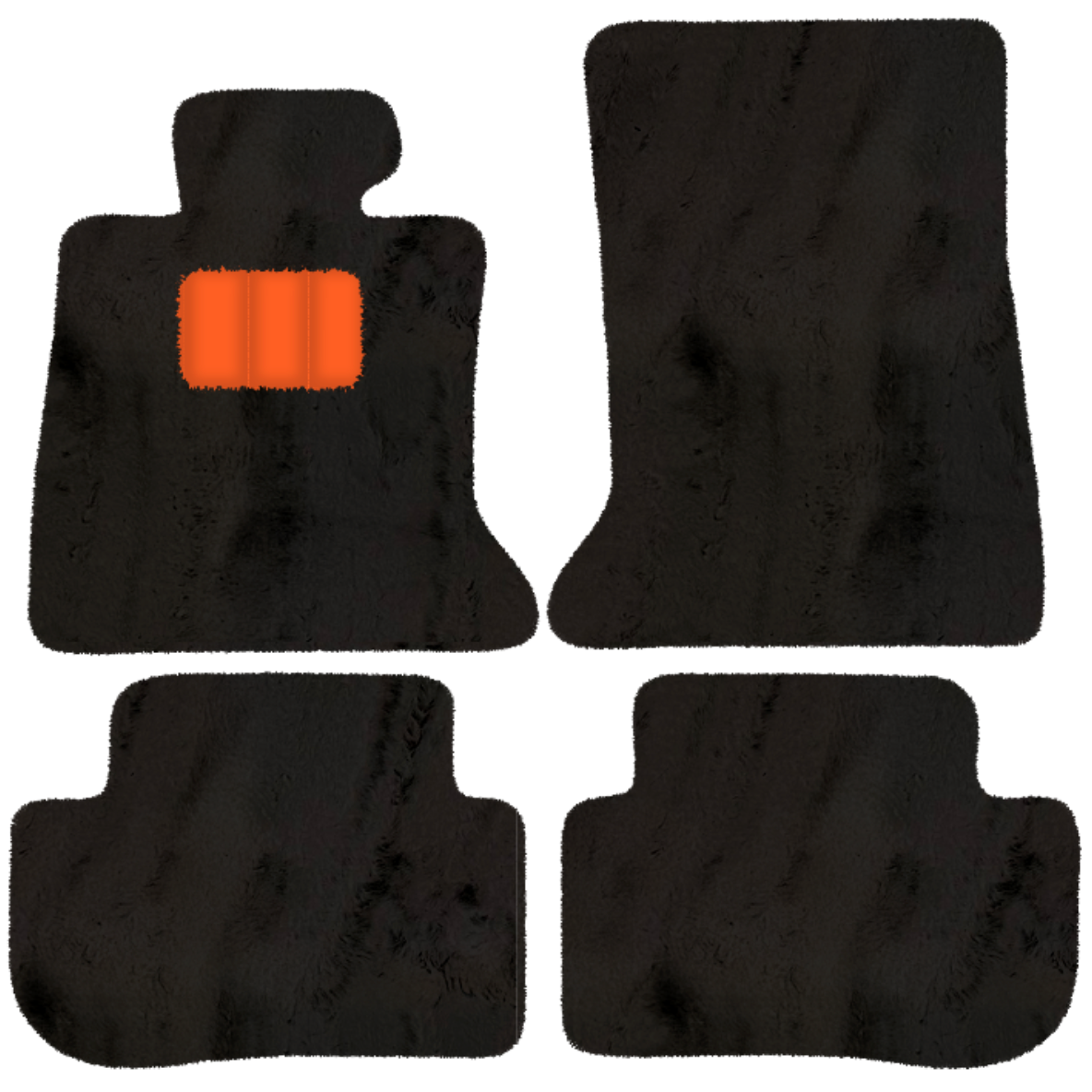 Sheepskin Floor Mats for Rolls-Royce RR2 Wraith (2013-2023) Coupe - Sheepskin Length, Various Color Options