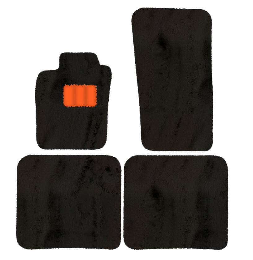 Sheepskin Floor Mats for Bentley Flying Spur (2019-2023) - Sheepskin Length, Various Color Options