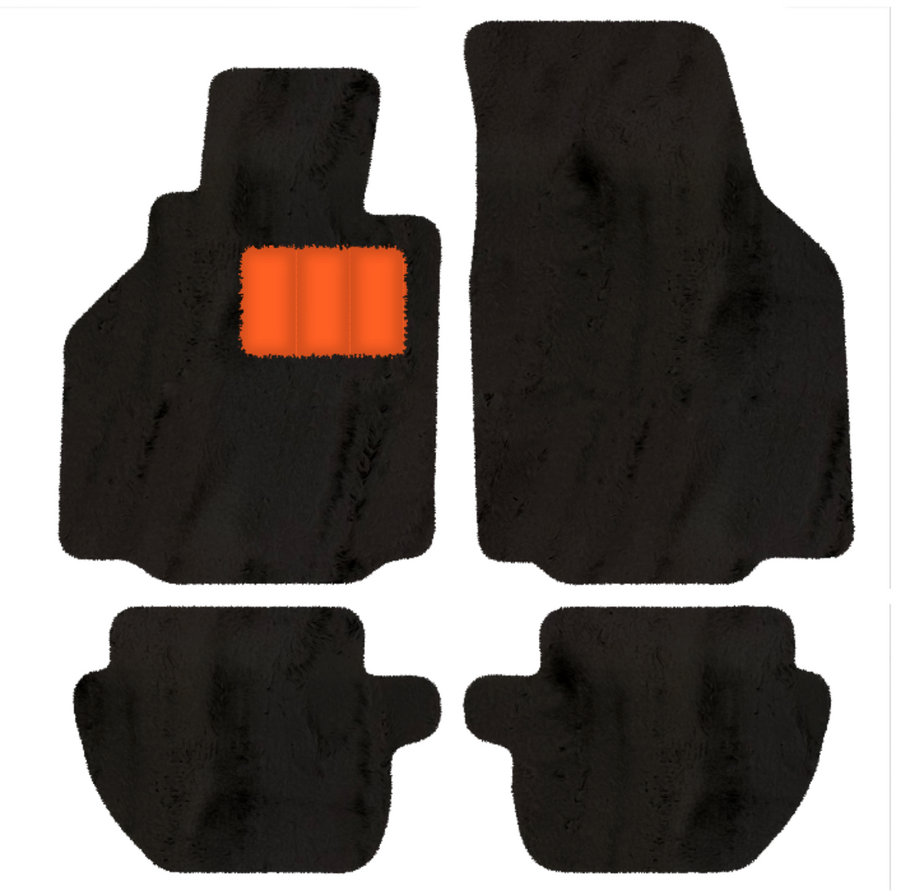 Tapis de voiture en peau de mouton pour Porsche 911 - 996 (1998-2004) - Longueur de peau de mouton, Options de couleur variées