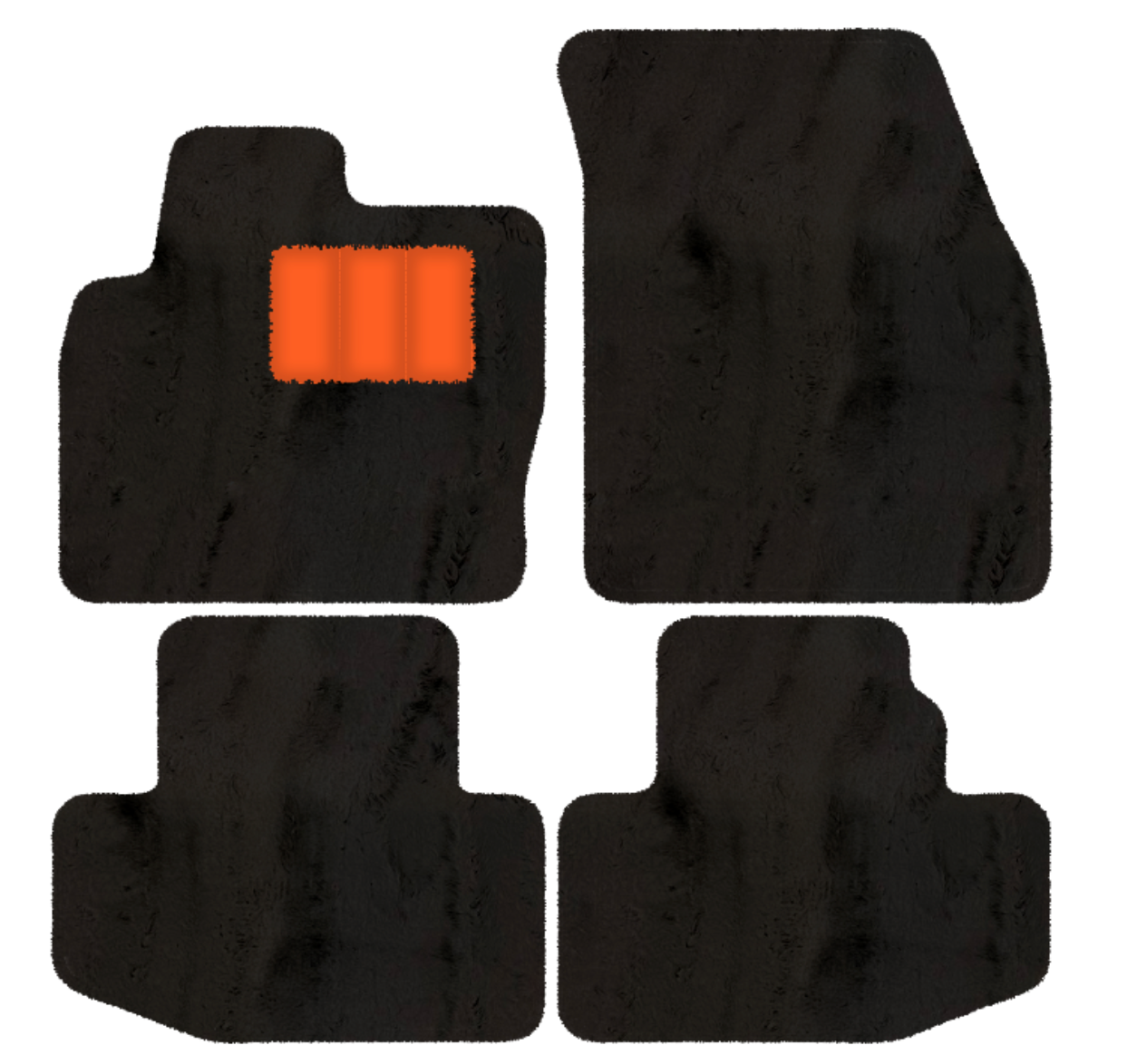 Luxury Sheepskin Floor Mats for Range Rover Sport L460 (2022-2024)