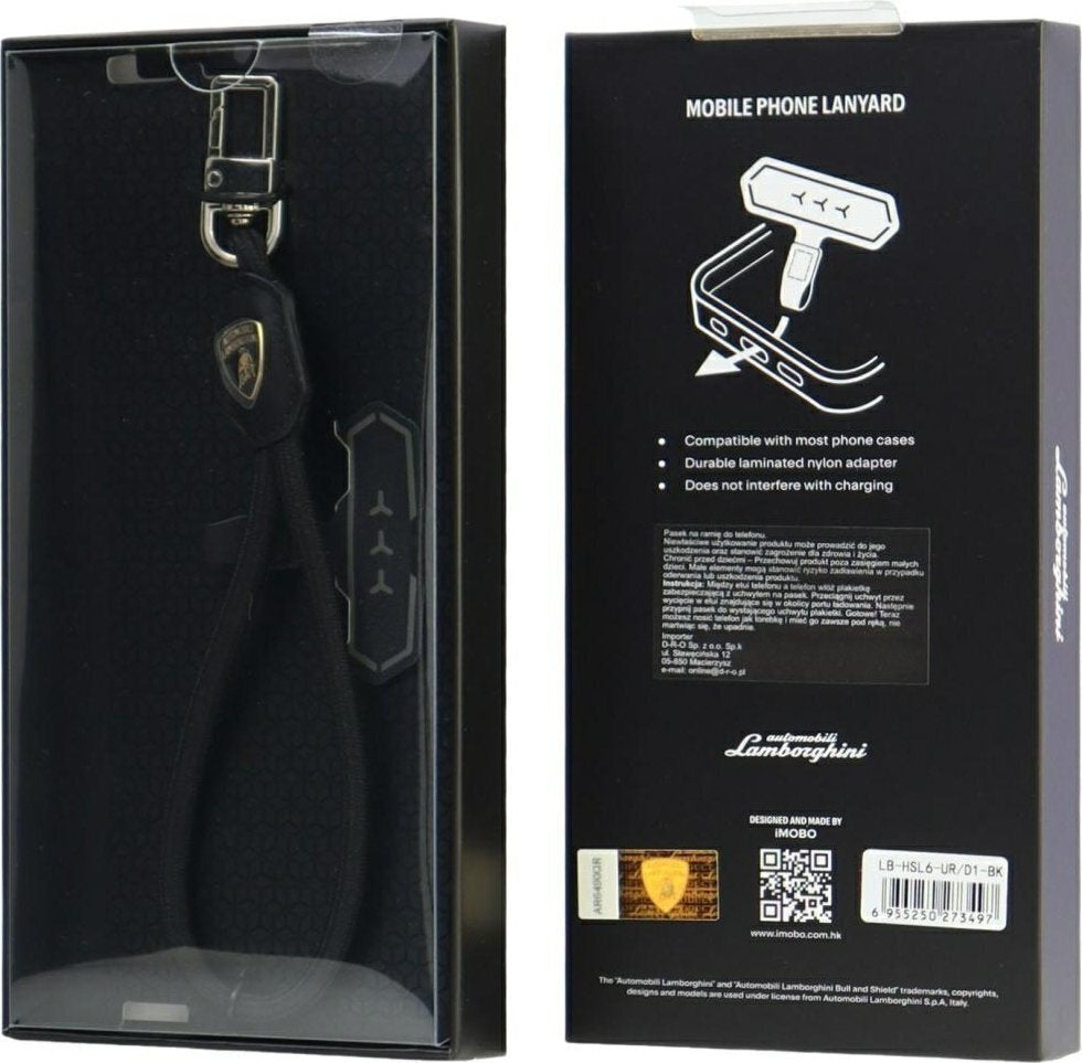 Lamborghini D1 Universal Leather Phone Hand Strap - Green Edition
