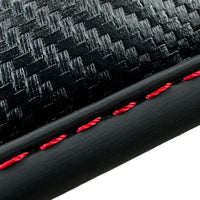 Black Floor Mats for Lamborghini Aventador SV with Carbon Fiber - AutoWin