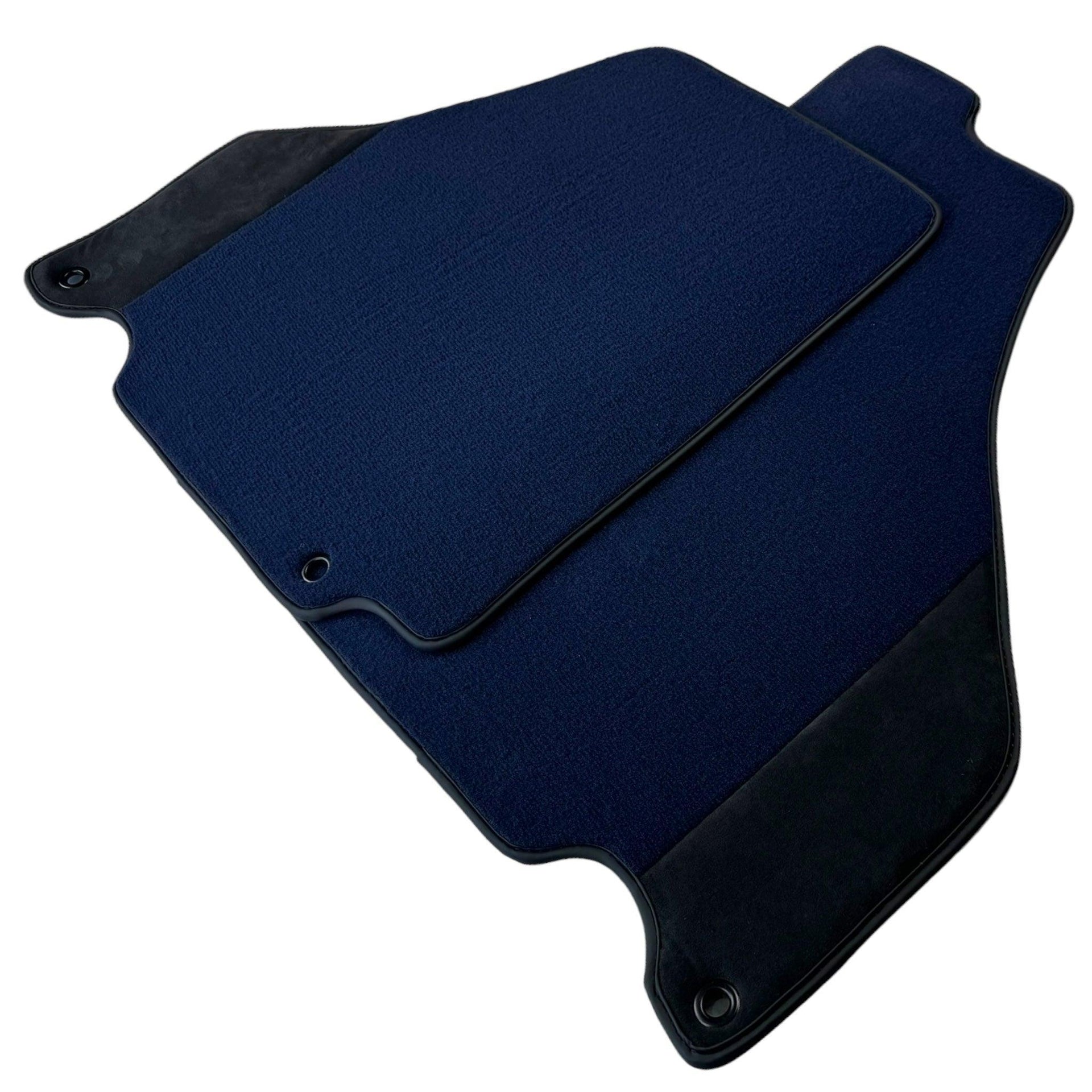 Dark Blue Floor Mats for Ferrari 360 Modena (1999-2005) with Alcantara Leather - AutoWin