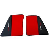 Red Floor Mats for Ferrari 296 GTB (2022-2024) with Leather - AutoWin