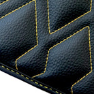 Black Leather Floor Mats for Rolls-Royce Dawn (2016-2023) ER56 Design - AutoWin