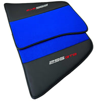 Blue Floor Mats for Ferrari 296 GTB (2022-2024) with Leather - AutoWin