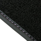 Purple Leather Black Floor Mats for Lamborghini Urus | Black Trim - AutoWin
