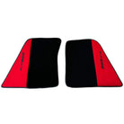 Red Floor Mats for Ferrari 296 GTB (2022-2024) with Alcantara Leather - AutoWin