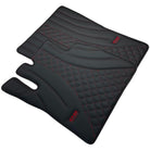 Black Leather Floor Mats for Mercedes-Benz G Class W463 (2008-2018) ER56 Design - AutoWin