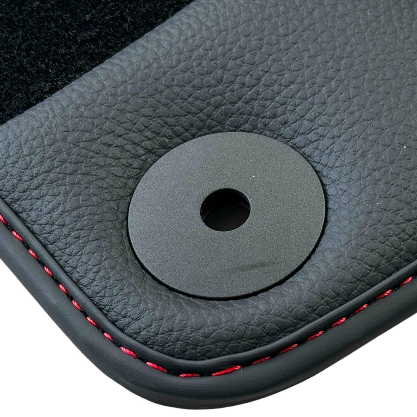 Black Floor Mats for Porsche 911 - 992 GTS (2019-2024) with Leather - AutoWin