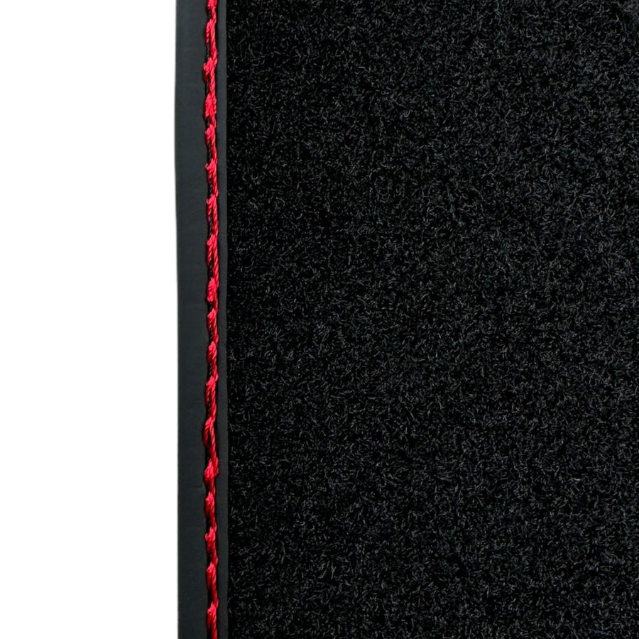 Black Floor Mats for Lamborghini Aventador SVJ with Alcantara Leather - AutoWin