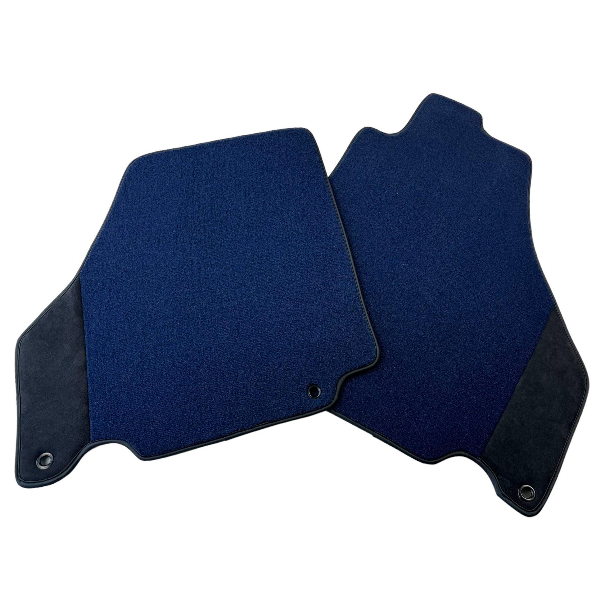 Dark Blue Floor Mats for Ferrari 360 Modena (1999-2005) with Alcantara Leather - AutoWin