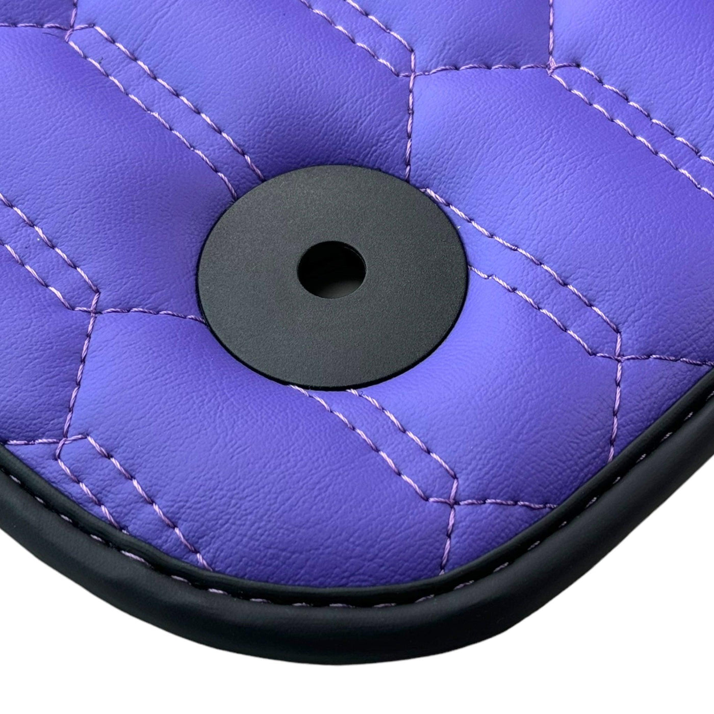 Purple Leather Black Floor Mats for Lamborghini Urus | Black Trim - AutoWin