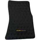 Black Leather Floor Mats for Rolls-Royce Phantom VIII (2017-2024) ER56 Design - AutoWin