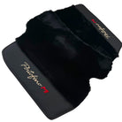 Black Sheepskin Floor Mats for Ferrari Portofino M (2018-2023) with Leather - AutoWin