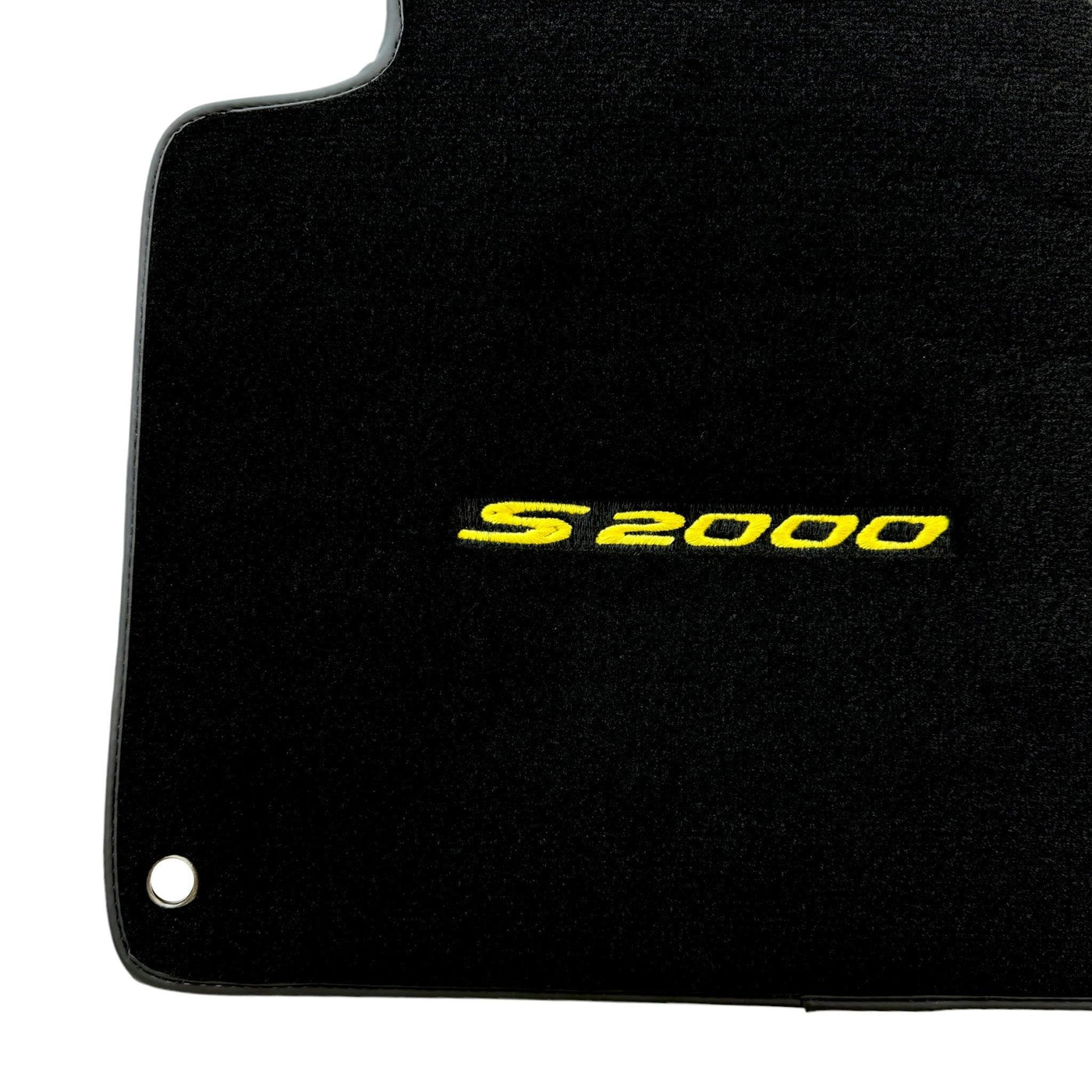 Floor Mats for Honda S2000 (1999–2004) Black Tailored with Yellow S2000 Logo - AutoWin