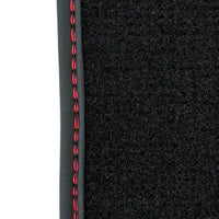 Black Floor Mats for Porsche Panamera GTS (2009-2016) with Leather - AutoWin