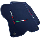 Dark Blue Floor Mats For Ferrari GTC4 Lusso (2016-2023) Italian Edition - AutoWin