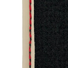 Black Floor Mats For Ferrari 488 Spider (2016-2022) with Beige Nappa Leather Borders - AutoWin