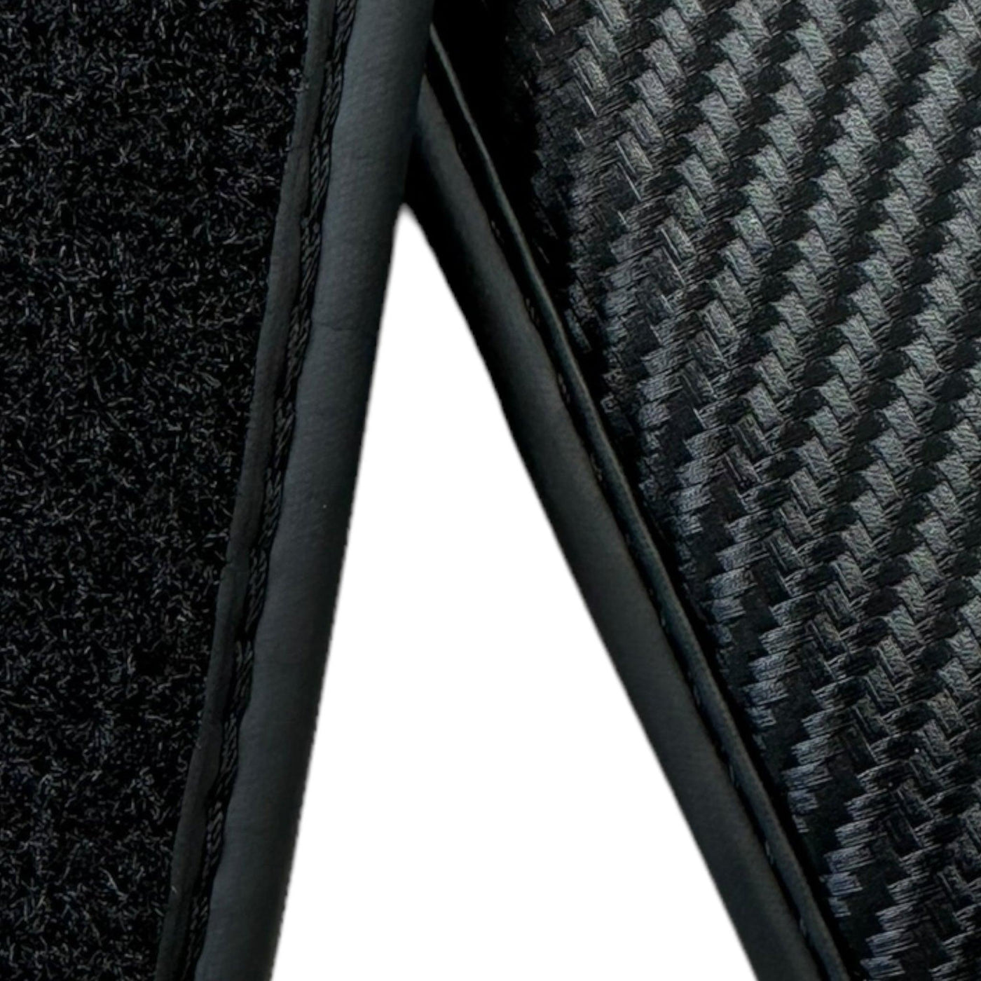 Carbon Fiber Black Floor Mats for Lamborghini Huracan STO - AutoWin