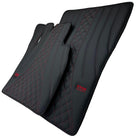 Black Leather Floor Mats for Mercedes-Benz G Class W463 (2008-2018) ER56 Design - AutoWin