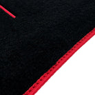 Black Floor Mats for Ferrari Purosangue Long with Red Trim | Italian Edition - AutoWin