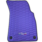 Purple Leather Black Floor Mats for Lamborghini Urus | Black Trim - AutoWin