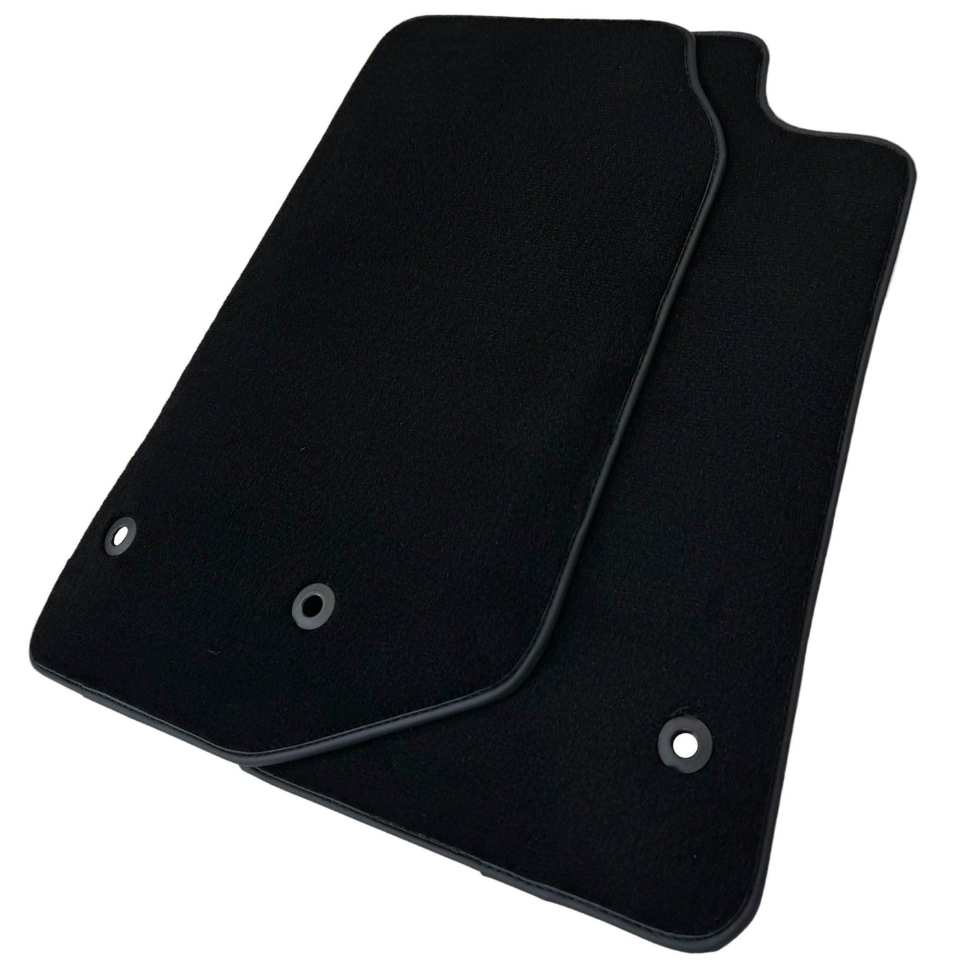 Black Floor Mats for Jeep Wrangler JK (2007-2018) 5 Doors - Double Fixation - AutoWin