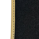 Black Alcantara Floor Mats for Ferrari F430 (2004-2009) - Red Sewing - AutoWin