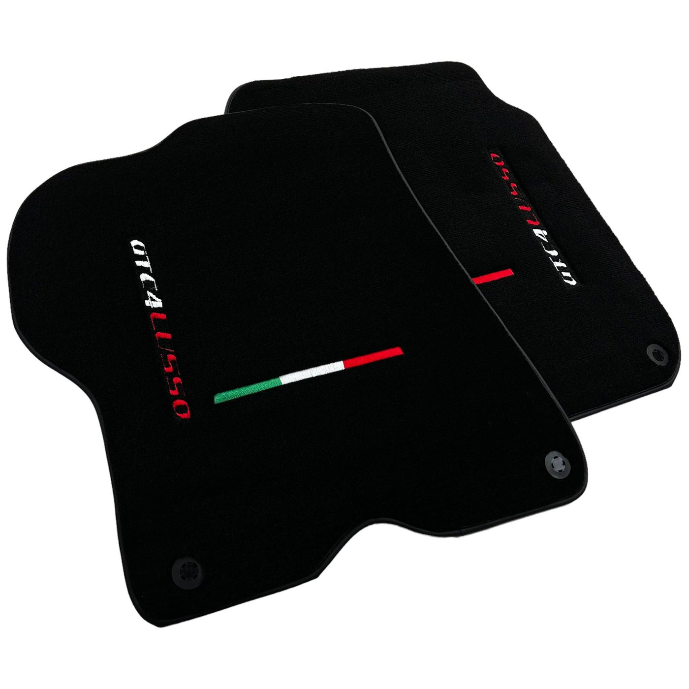 Black Floor Mats For Ferrari GTC4 Lusso (2016-2023) Italian Edition - AutoWin