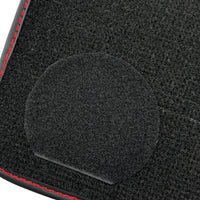 Black Floor Mats for Ferrari Purosangue with Leather and Black Trim | Italian Edition - AutoWin