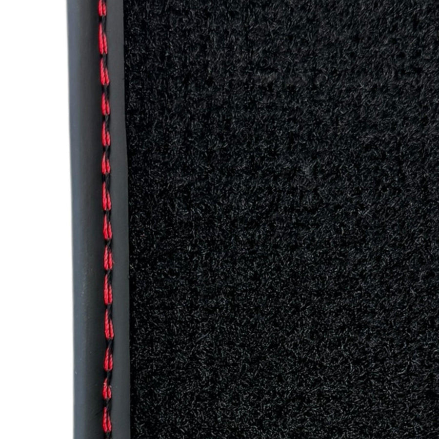 Black Floor Mats for Porsche 911 - 992 GTS (2019-2024) with Leather - AutoWin